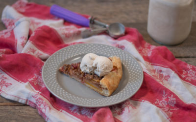 Apple-Cranberry Winter Squash Galette with Cinnamon Ice Cream