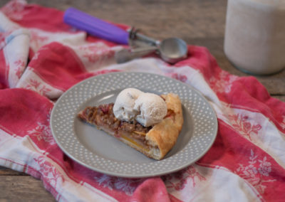 Apple-Cranberry Winter Squash Galette with Cinnamon Ice Cream