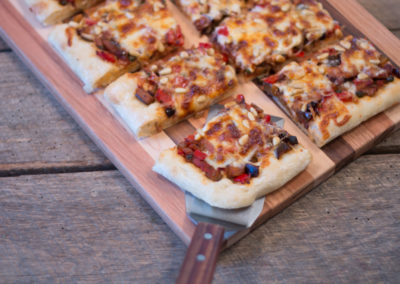 Eggplant Puttanesca Pizza