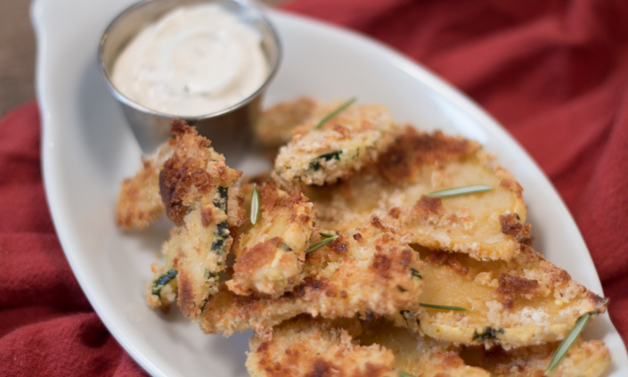 Winter Squash Chips & Rosemary Aioli