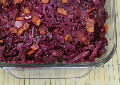 Braised Cabbage & Apples with Bacon