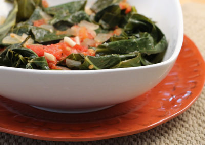 Stewed Collard Greens with Tomatoes