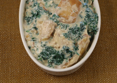 Creamed Parsnips & Kale