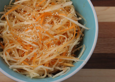 Ginger, Carrot, & Daikon Radish Salad