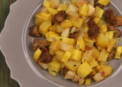 Delicata Squash & Apple Hash
