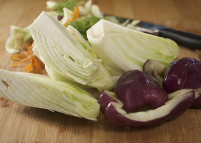 Fennel Pepper Slaw with Buttermilk Dressing