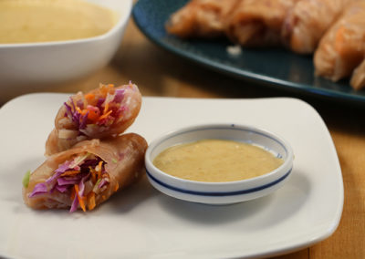 Fresh Rolls with Peanut Sauce
