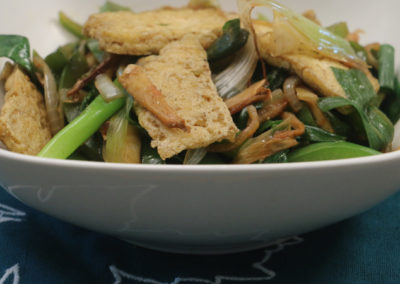Ginger Scallion Stir-fry with Tofu