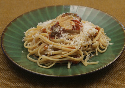 Slow Roasted Tomato & Garlic Pasta