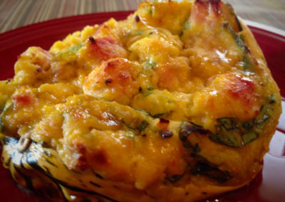 Putting Your CSA Share to Work: Twice-Baked Delicata Squash